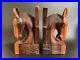 VTG-Mid-Century-Modern-Rosewood-Horse-Bust-Bookends-Carving-Sculpture-8-Tall-01-pw