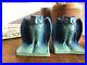 Van-Briggle-Pottery-Ming-Blue-Owl-Bookends-Vintage-1920-1940-01-grwx