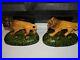 Very-Rare-Vintage-1920-s-Cliftwood-Art-Pottery-Roaring-Lion-Standing-Bookends-01-hqaj
