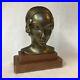 Vintage-Art-Deco-Bronze-Finish-Single-Bookend-Frankart-Lady-Woman-Bust-01-jc
