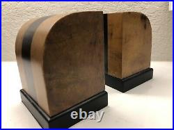 Vintage Art Deco Style Solid Carved Wood Bookend