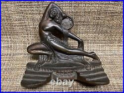 Vintage Dancing Lady with Tambourine Bookends Gifthouse NYC 1926