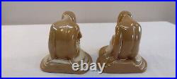 Vintage Frankcoma Ada Clay Weeping Woman Bookends- Set of 2
