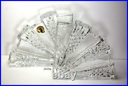 Vintage Pair of Bookends Waterford Dorset Fan Crystal Book Ends Block