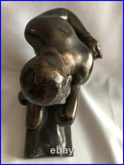 Vintage Pompeian Bronze Co Bookends Figural Roman, Olympian 4.2 Ibs Ea Art Metal