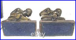 Vintage ROMAN LEGIONARY BOOKENDS produced by Pompeian Bronze Co circa 1920s
