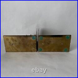 Vintage Solid Brass Bookends Art Deco Style Hollywood Regency